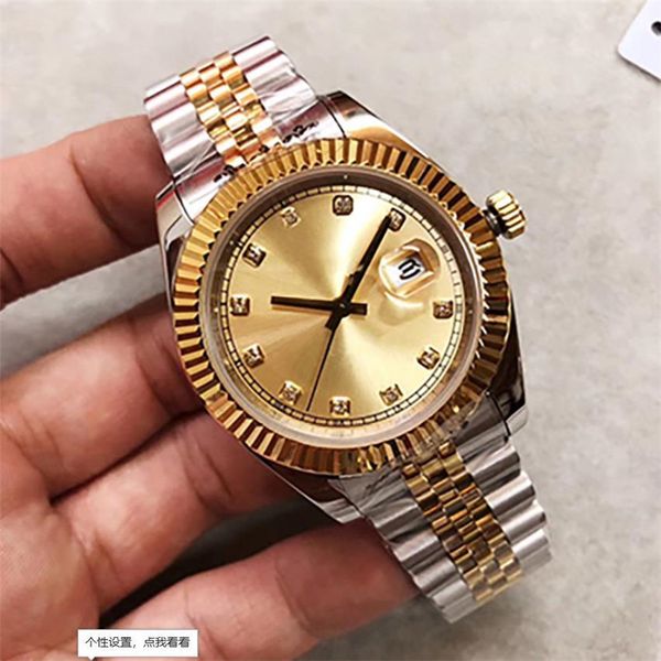 

2020 u1 factory new selling 41mm rose gold dial men's watch date series m126331 original mechanical wristwatches, Slivery;brown