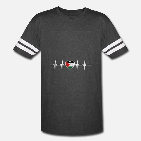 

palestine heartbeat t shirt men personalized cotton s-3xl costume cute humor summer style unique shirt