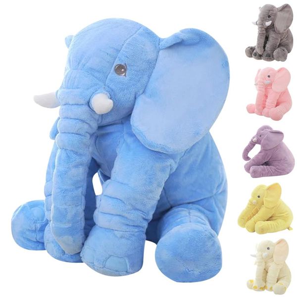 

kid hold pillow elephant doll stuffed animal baby slept with the toy birthday present both boy and girl