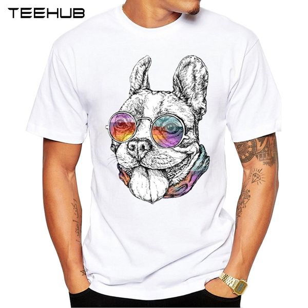 

2020 teehub новый мужской моды прохладный panda дизайн футболки с коротким рукавом прохладный лев французский бульдог tops hipster tee