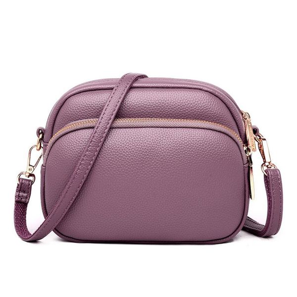 

мода женщины сумка кожи pu сумка маленькой молнии crossbody сумка женщина посланник mini travel простой мобильный телефон