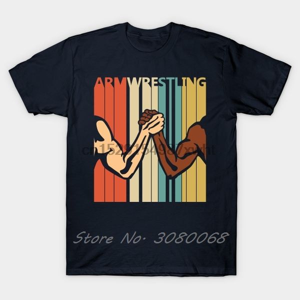 

men t-shirt vintage arm wrestling gift tshirt women t shirt men cotton tees harajuku