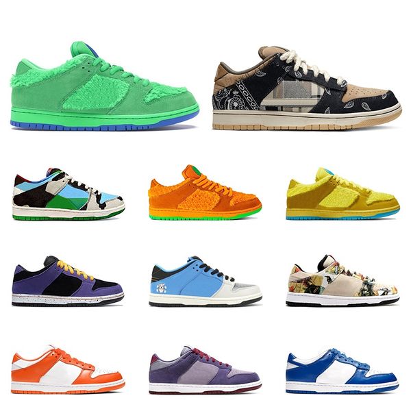 

new chunky dunky skateboard shoes dunks bears green acg terra paris kentucky syracuse mens womens trainers sports sneakers 36-45, White;red