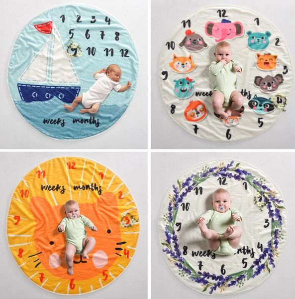 

baby milestone blanket infant pgraphy background blankets pgraphic props letters flower animals pgraphic fleece blanket gga3635-