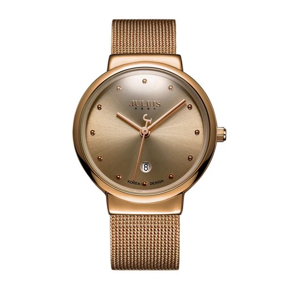 

men gold silver stainless steel watch mens luxury ultrathin male calendar black fashion casual quartz watches, Slivery;brown