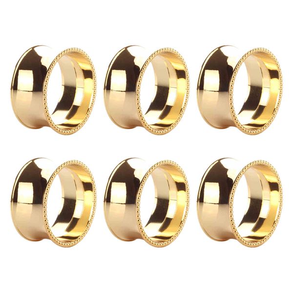 

6pcs/set home party alloy dinner table napkin rings birthday wedding decor l