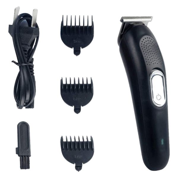 

rechargable electric hair clipper cutting machine professional hairdresser beard barber hair haircut black us plug