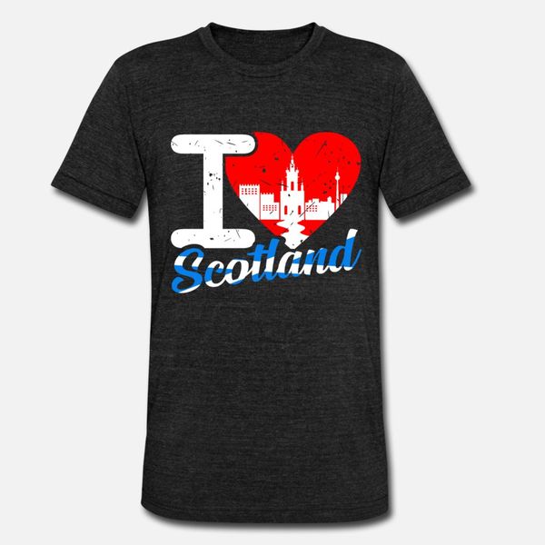 

scotland t shirt men personalized 100% cotton plus size 3xl solid color loose building spring cool shirt