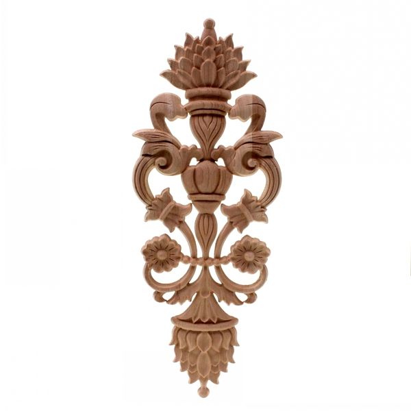 

solid wood european style woodcarving decal home furniture carved applique window door decor wooden figurines crafts
