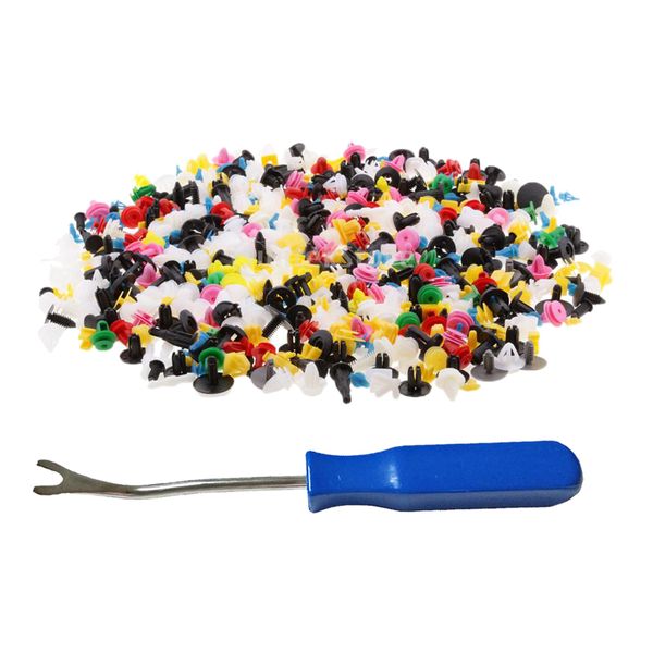 

500 pcs fender clips нажмите тела заклепки крепеж хомуты встречается различного типа автомобиля - включите metal fastener removal tool