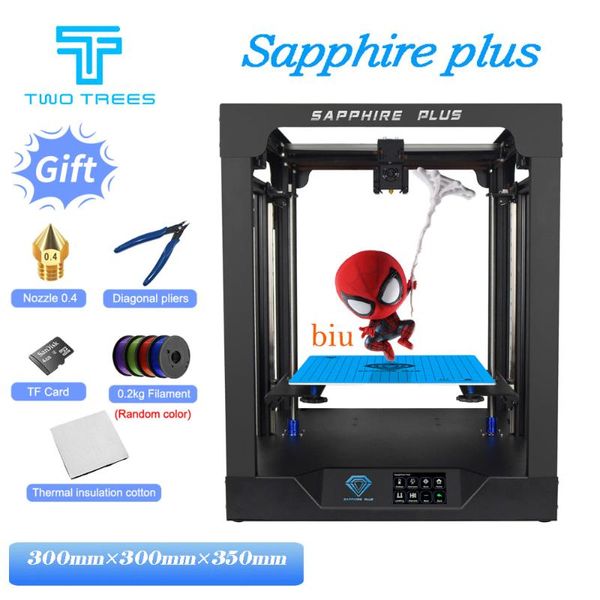 

printers 3d printer upgrade sapphire plus 300*300*350mm high-precision diy bmg extruder aluminium profile frame with gift of touch