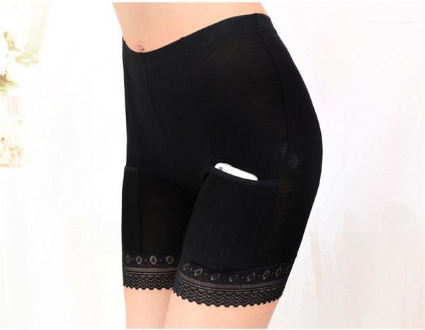 

lace piping womens safety pants with pocket boy shorts underwear womens lingeries womens designer panties sexy, Black;pink