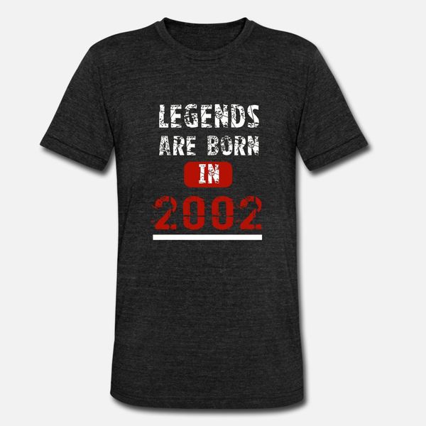 

legends are born in 2002 t shirt men design cotton size s-3xl unique fit fashion spring autumn natural shirt
