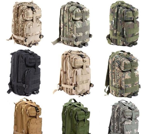 

20l tactical assault 3p backpack molle camouflage hiking camping trekking sport bags waterproof nylon attract rucksack