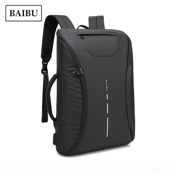 

usb recharge men backpack waterproof anti-theft lapbagpack computer design custom one-piece type backpack travel schoolbags