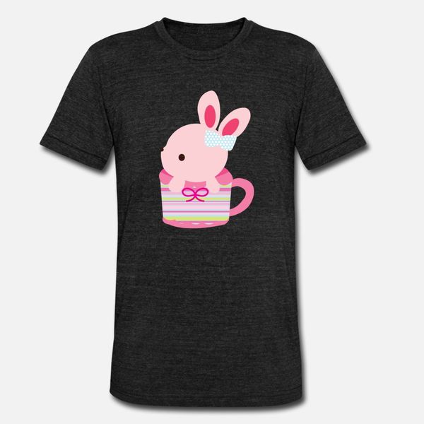 

kawaii bunny inside cup t shirt men personalized short sleeve s-xxxl vintage graphic casual summer style formal shirt