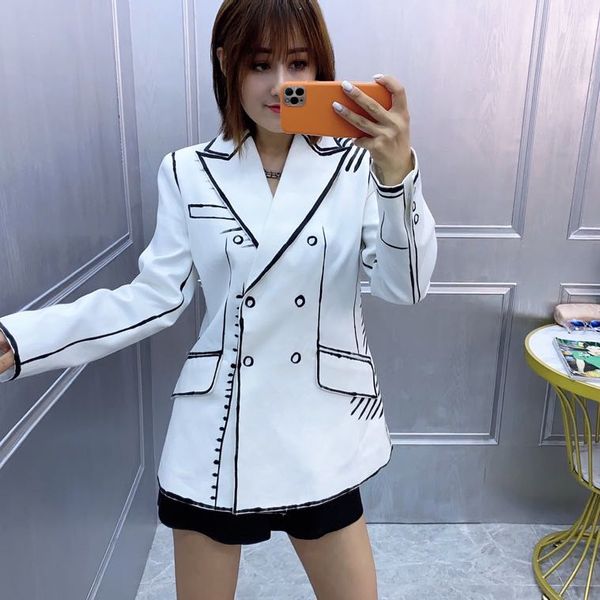 

ws7874 fashion women coats & jackets 2020 runway european design party style women's clothing, Black;brown