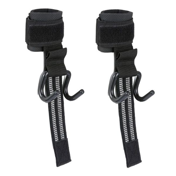 

moocy weight lifting rod hooks heavy duty wrist wraps power weight lifting training gym grips straps set