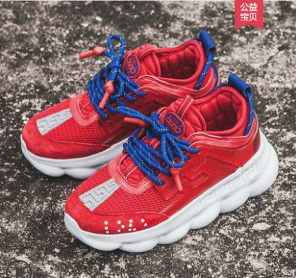 

новые тенденции мода универсальная ослепительные прохладный персонализированный красочная неуклюжий sneaker два цвета сращивание дышащих пла