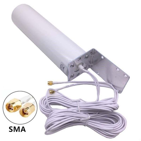 

cgjxsjx sma antenna 3g 4g lte 698 -960 /1710 -2700mhz 12dbi double 5m cable antenna for huawei b593 e5186 for huawei b315 /593s /b880 /b310