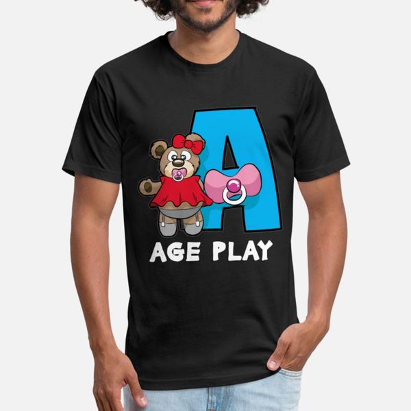 

age play teddy abdl baby diaper lover ddlg t shirt men character short sleeve crew neck vintage famous fashion summer style shirt