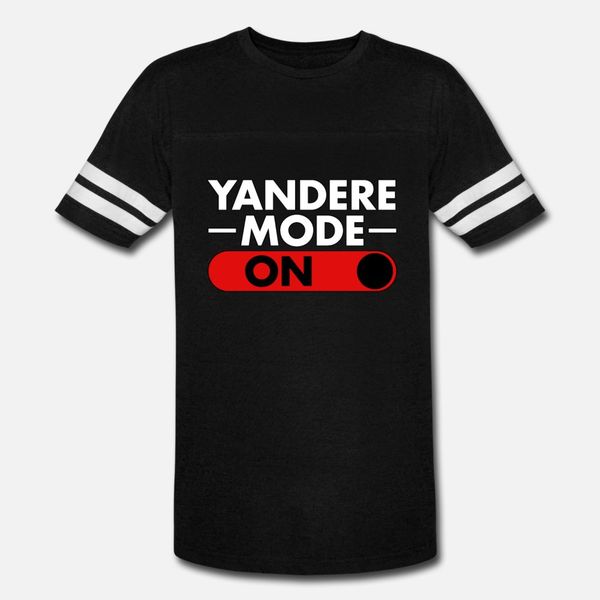 

yandere mode on anime cosplay t shirt men designs tee shirt o neck leisure interesting authentic summer outfit shirt
