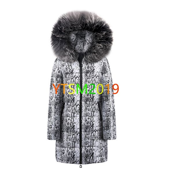 

cotton clothes women's cotton-padded jacket with hooded fur collar winter jacket outdoor warm feather warm clothing, Black