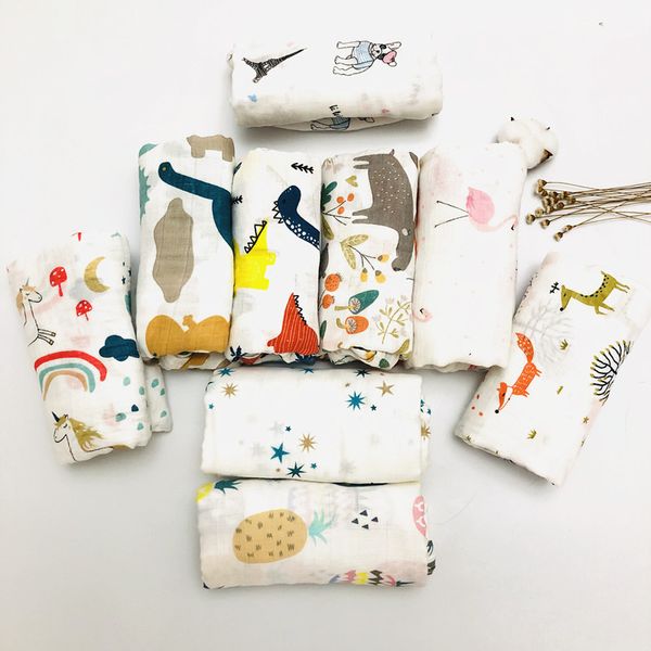 

ca 100% cotton baby swaddle muslin blankets muslin diaper newborn blankets ins gauze infant wrap sleepsack swaddleme bath towel