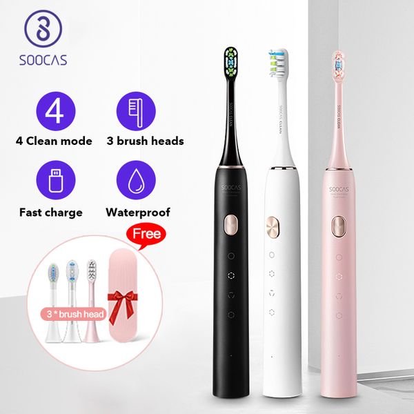 

soocas x3u sonic electric toothbrush usb fast chargeable waterproof travel ultrasonic automatic tooth brush healthy gifts