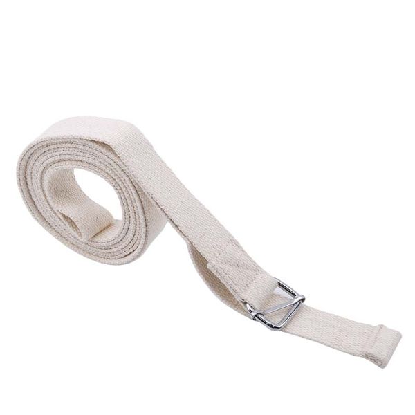 

as belts white adjustable buckle flexibility yoga training pull bands stretch yoga strap durable exercise bands