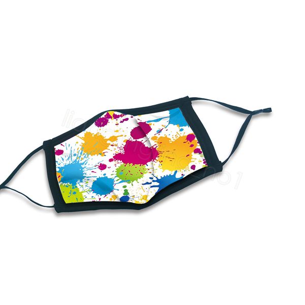 

graffiti watercolour printed mask soft breathable outdoor protective sunscreen mouth cover resuable earloop fashion mask ffa4330