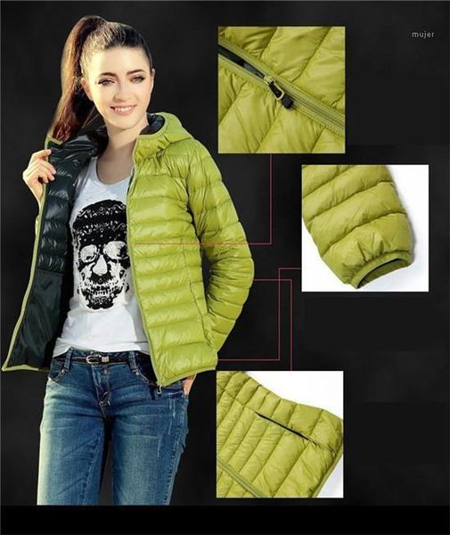 

padded jacket fashion thin hooded woman clothes ladis winter coats solid with zipper pocket women cotton, Black