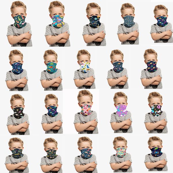 

2020 new fast ship halloween kids face mask protective mask children outdoor cycling neckscarf headband bandanas turban party masks fy7148zk