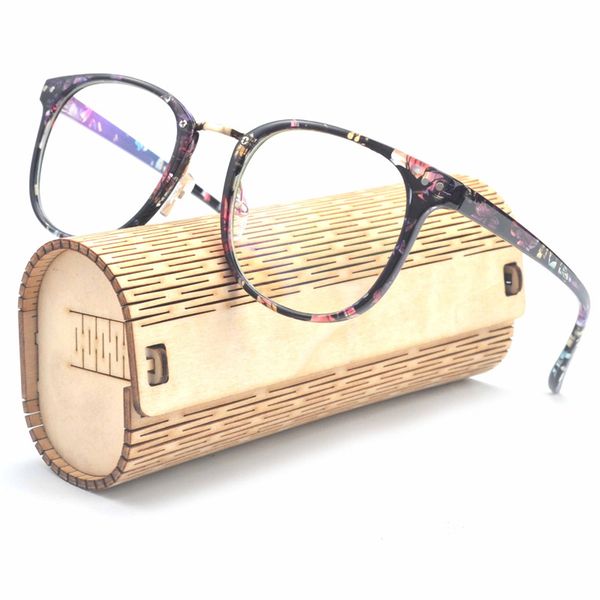 

mincl/ classic frame glasses men round metal glasses women's female grade can customize myopic lens with box fml, Black