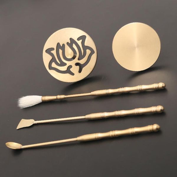 

5 pcs brass incense tools creative diy incense cone molds making kit for house home