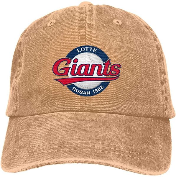 

l-otte giants cotton & denim & tie dye dad hat baseball cap, Blue;gray