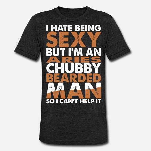 

im an aries chubby bearded man t shirt men printed short sleeve s-xxxl original loose comical spring pictures shirt