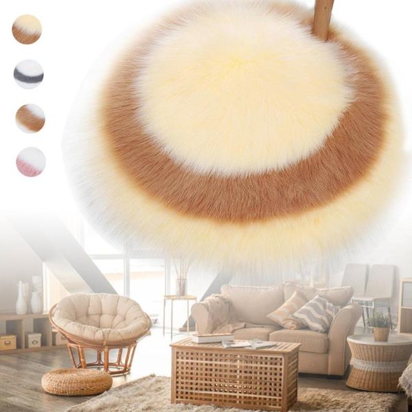 

geometric pattern non slip living room rugs table floor round carpet mat, 50x50cm