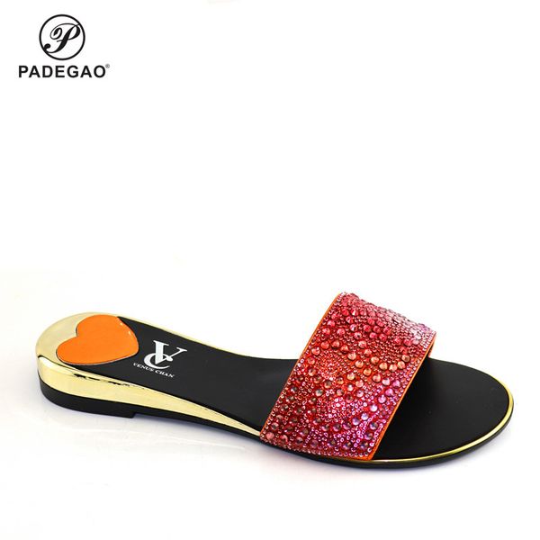 

latest new coming italian lady shoes nigerian design matching shoes african for party in orange, Black