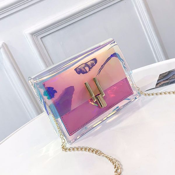 

fashion women handbags laser clear transparent tote hologram handbag purse shoulder bag coin purses