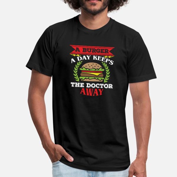 

burger t shirt men customize tee shirt s-3xl outfit fitness funny casual spring autumn novelty shirt