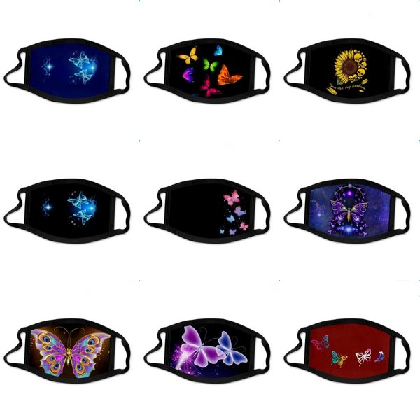 

camo funny face mask reusable cartoon print cubrebocas con figuras ultraviolet proof washable running riding bike protective mask zlh#279