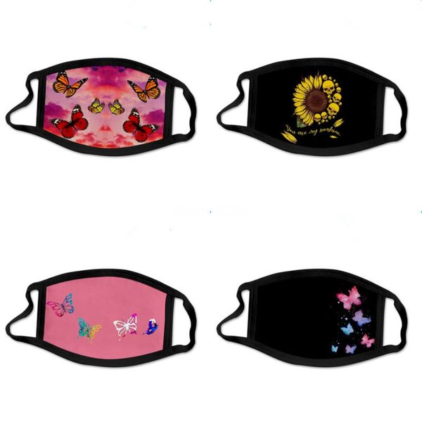 

designer printed face mask ice washable breathable face masks reusable anti dust fog anti pollution mouth er 100 1pcs #679#116