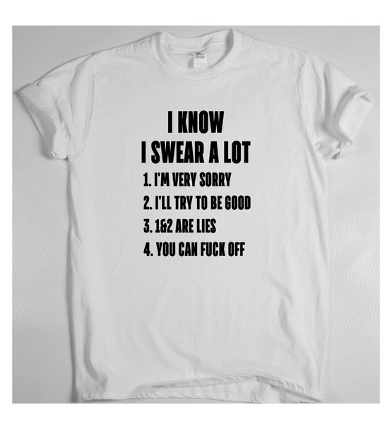 

stranger things design t shirt 2019 new i know i swear a lot - funny rude t-shirt birthday novelty offensive humour t shirt
