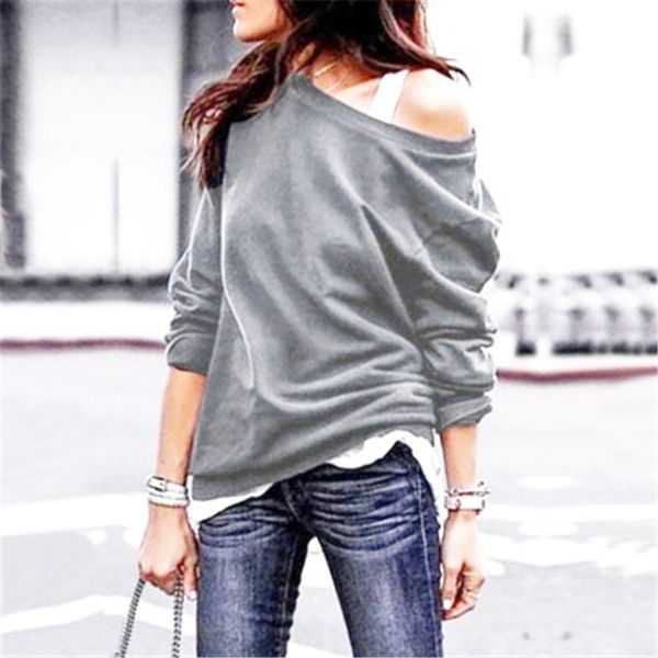 

autumn and winter products 6-color fashion round neck long-sleeved blouse solid color sweater kg-5, Black
