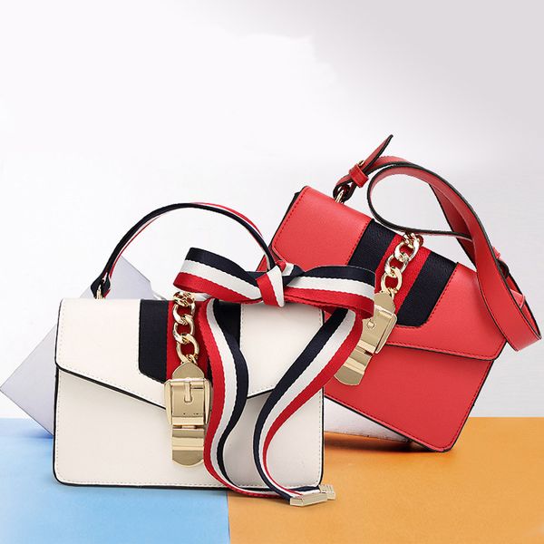 

bags for women 2020 new style fashion contrast color pu shoulder bags luxury handbags women designer handbag flap