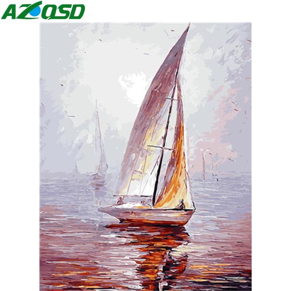 

azqsd painting by number kits ship diy acrylic paint coloring by numbers landscape drawing on canvas handpainted gift art