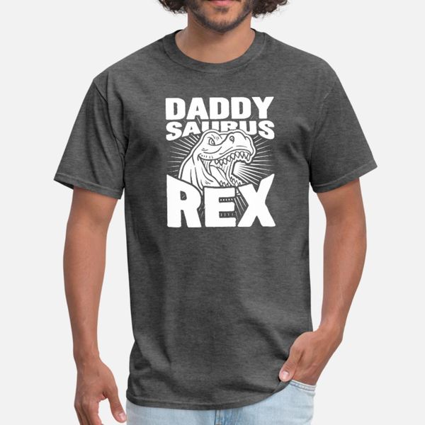 

daddy saurus rex dinosaur lover dad rawr kids t shirt men famous short sleeve crew neck costume famous humor spring autumn normal shirt
