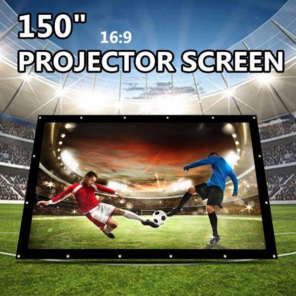

250 inch150 inch projector screen 16:9 hd projector display screen football home theater indoor film movie projektor