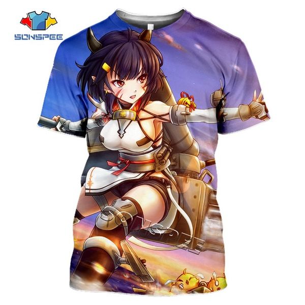 

summer anime games azur lane homme pullover clothing 3d print shirts hippie hippie plus size men clothing